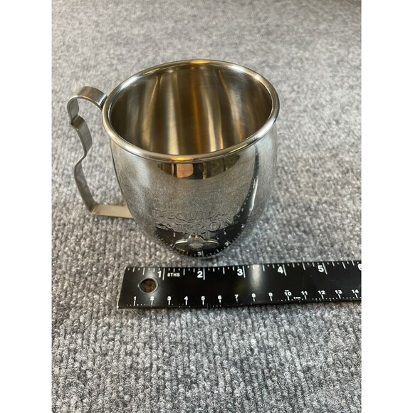 Patron Tequila Stainless Moscow Mule Mug Embossed Bee Logo Shaped Handle - Picture 7 of 8
